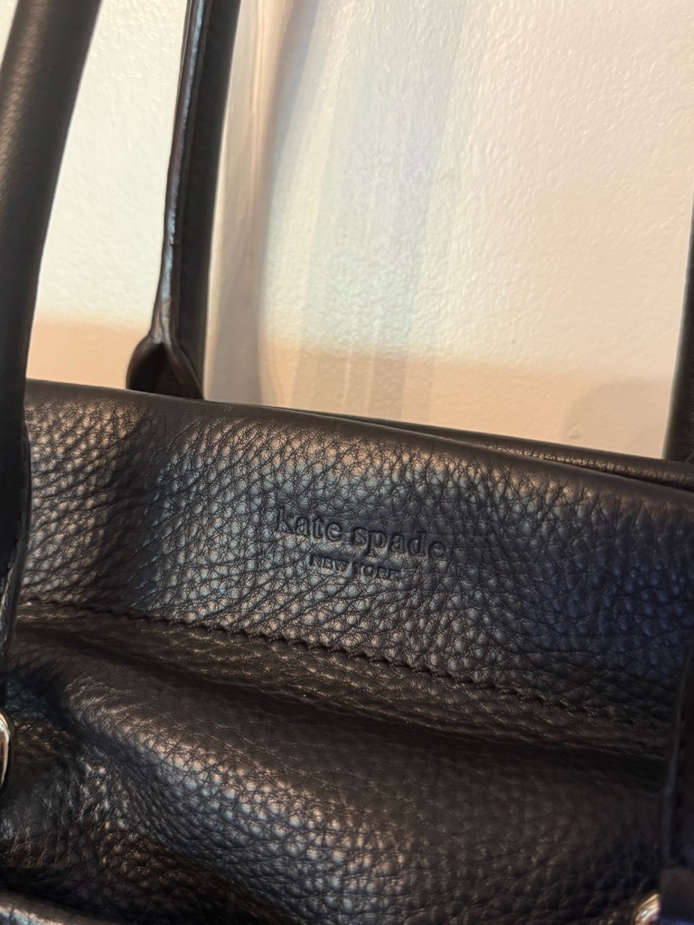 KATE spade NY Westbury Bess Pebbled Leather Shoulder Bag in Black - Picture 3 of 5